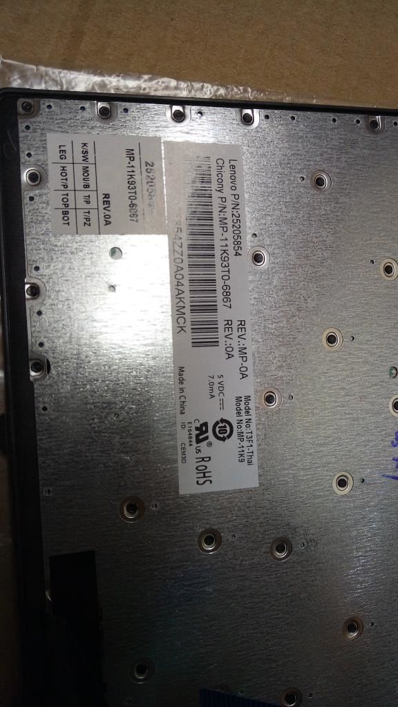 Lenovo CCYT3F1THA84KeyBlkKSlvFKBD(win8) Keyboard 25205854