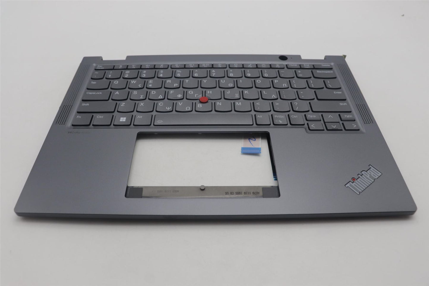 Lenovo ThinkPad X13 Gen 4 Keyboard Palmrest Top Cover Greek Grey 5M11L64332