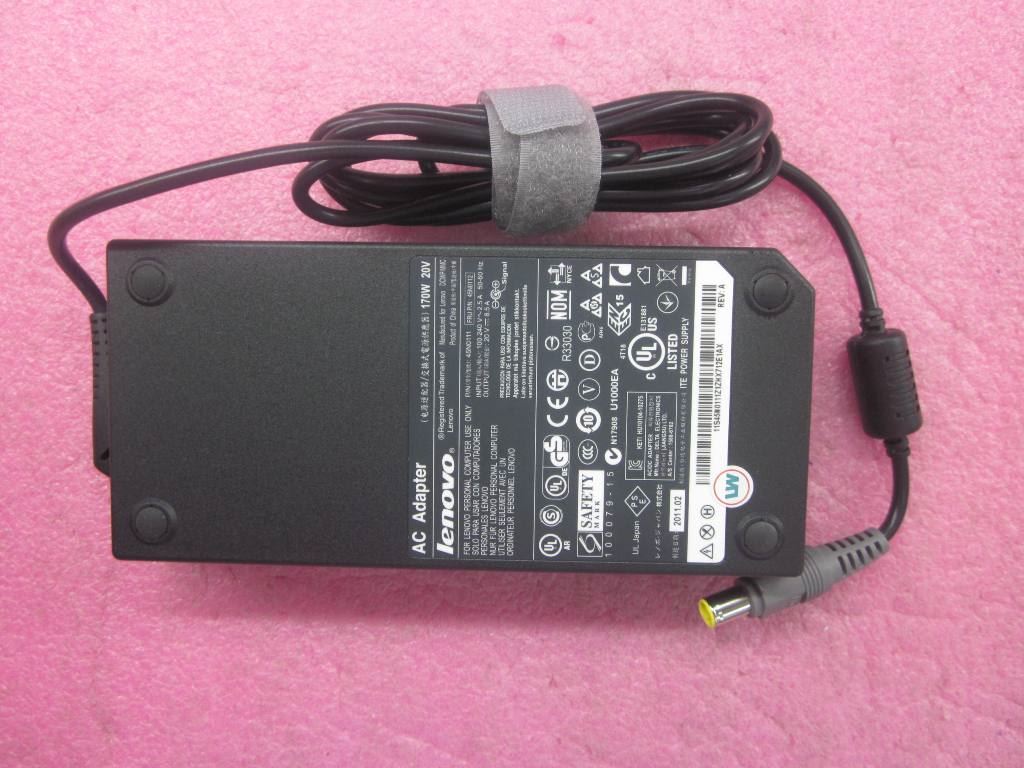 Lenovo ThinkPad T530i W530 W520 AC Charger Adapter Power 170W 45N0112