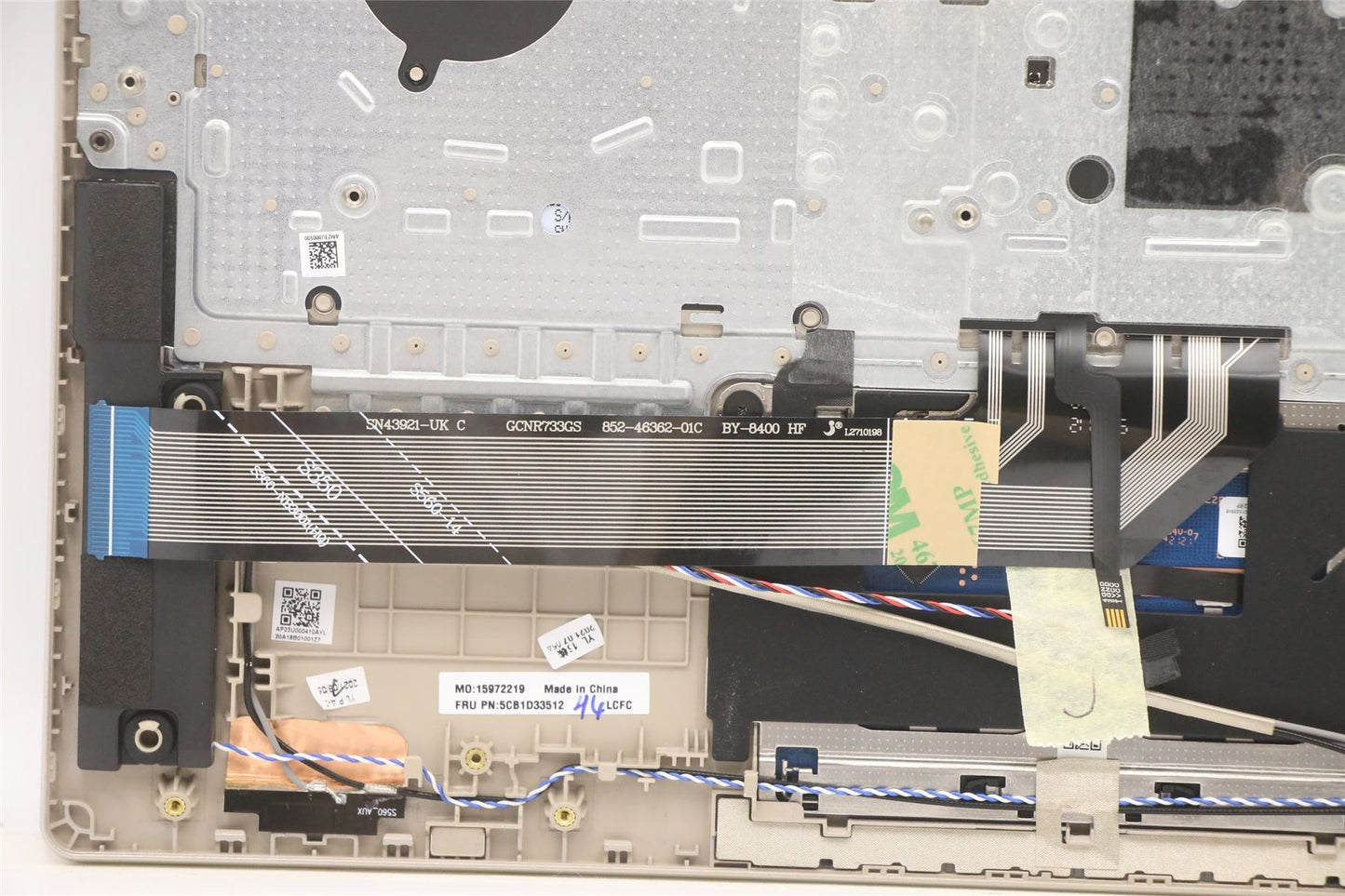 Lenovo Chromebook 14ITL6 Keyboard Palmrest Top Cover German Silver 5CB1D33512