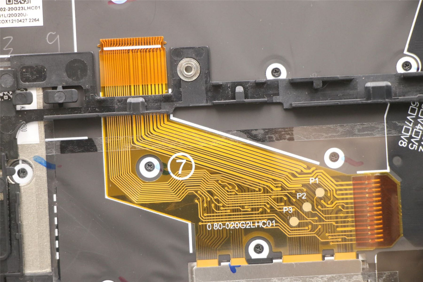 Lenovo Yoga X1 6th Keyboard Palmrest Top Cover Russain Grey 5M11C41007