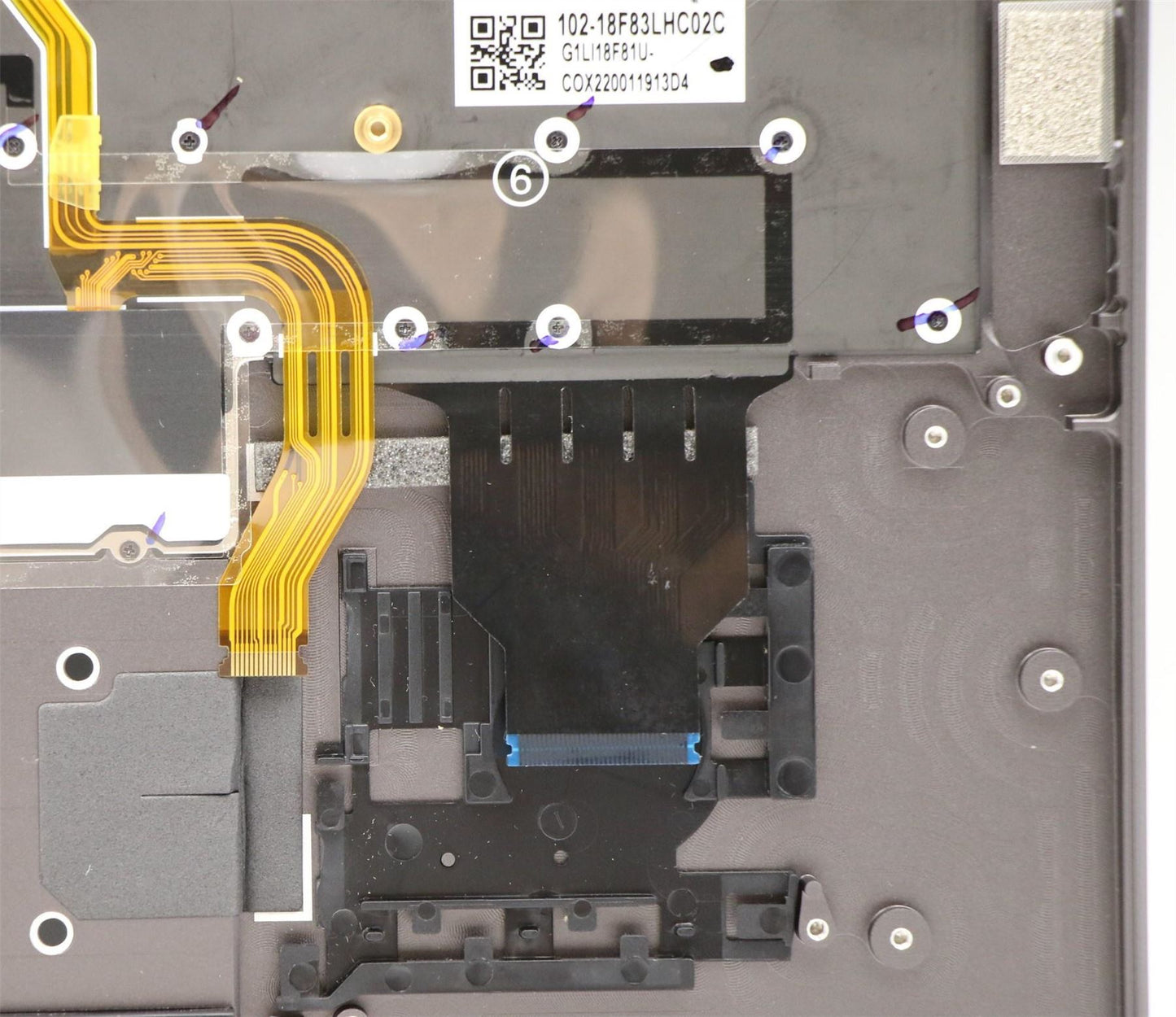 Lenovo ThinkPad X1 4th Gen Keyboard Palmrest Top Cover Russian 5M10V24863