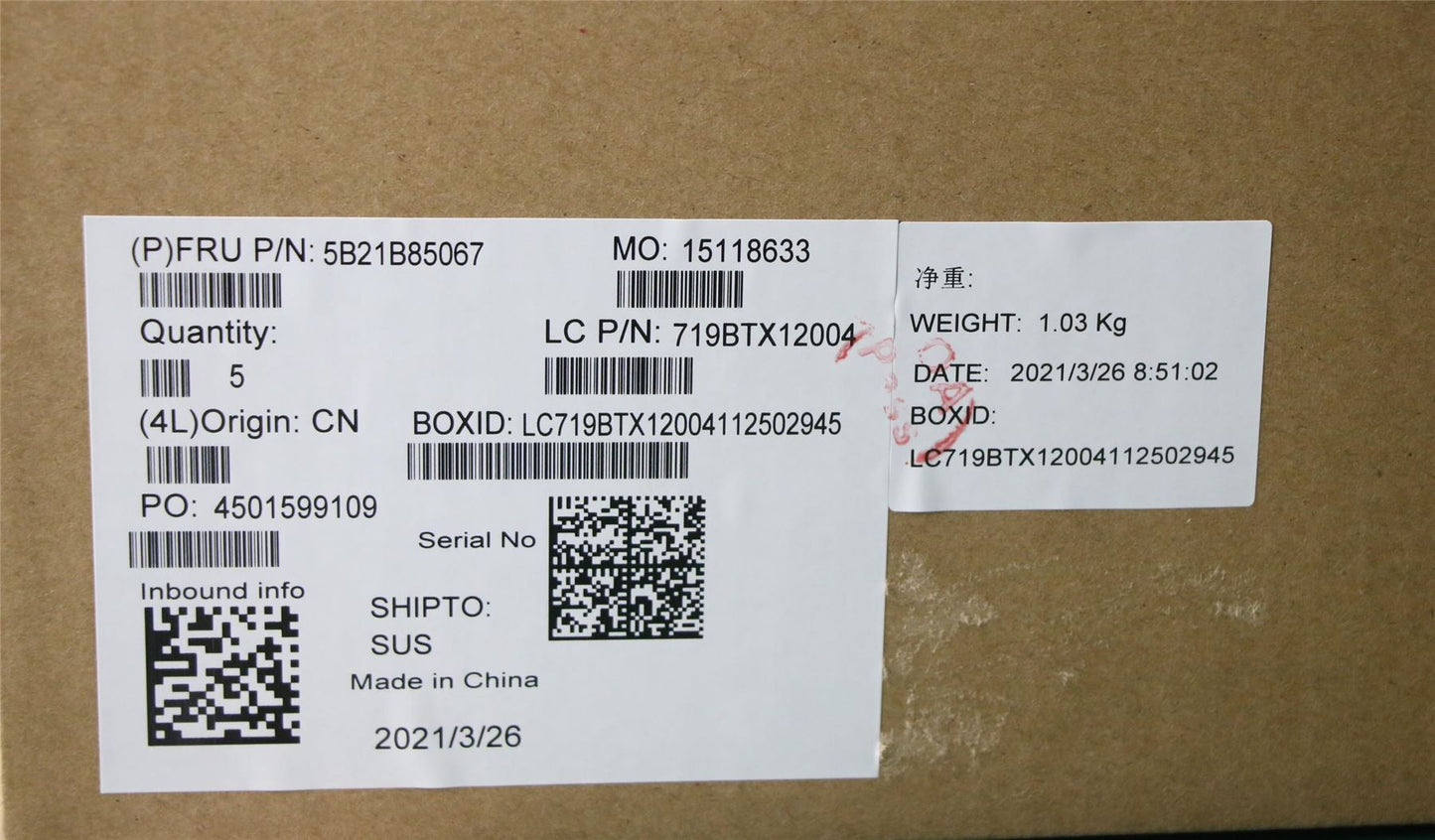 Lenovo IdeaPad 3-17ITL6 Motherboard Mainboard UMA Intel i3-1115G4 4GB 5B21B85067