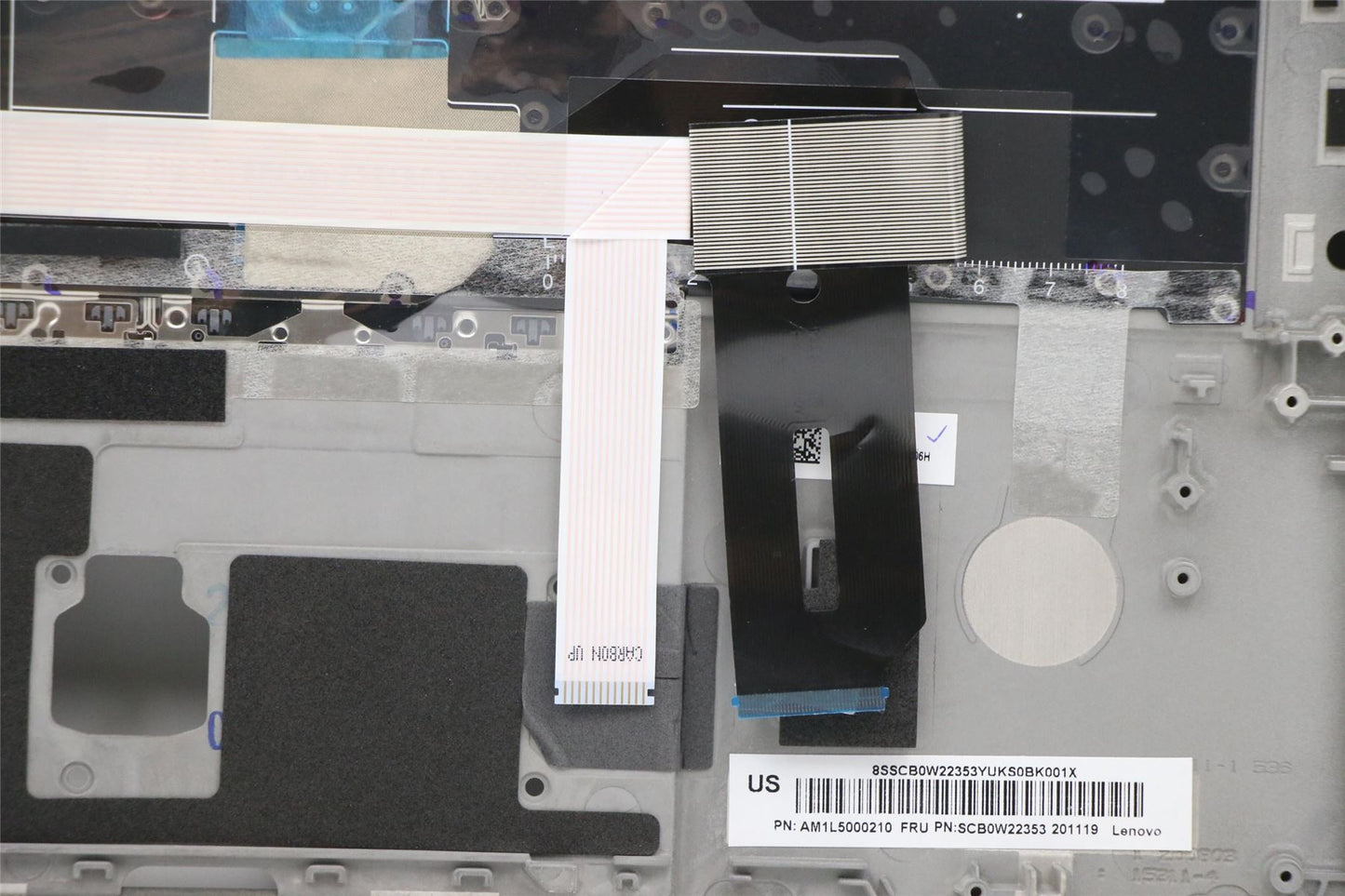 Lenovo ThinkPad T14s Keyboard Palmrest Top Cover Arabic Silver 5M10Z41559