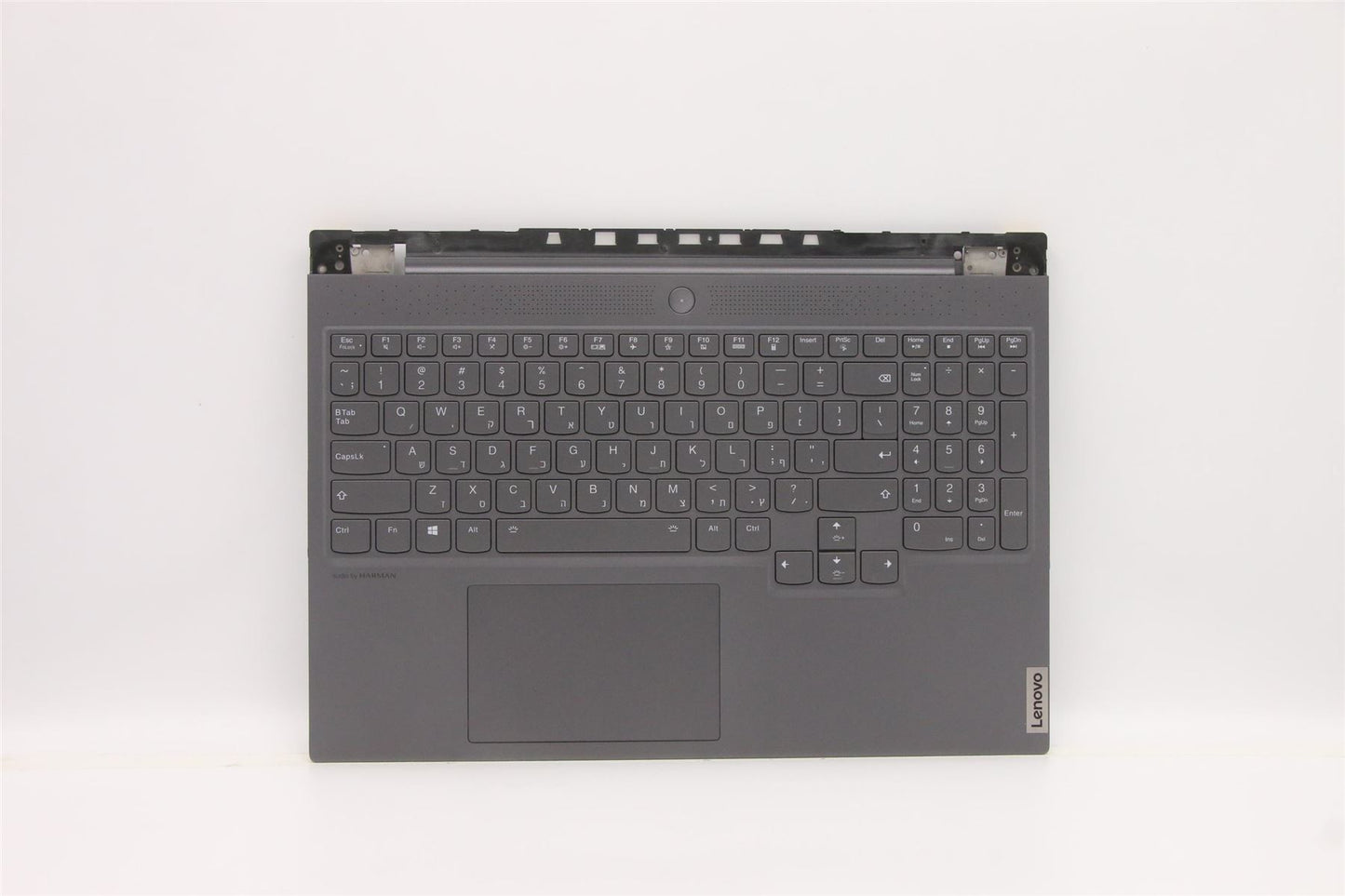 Lenovo 7 16ACHg6 Palmrest Cover Touchpad Keyboard Hebrew Storm Grey 5CB1C17316