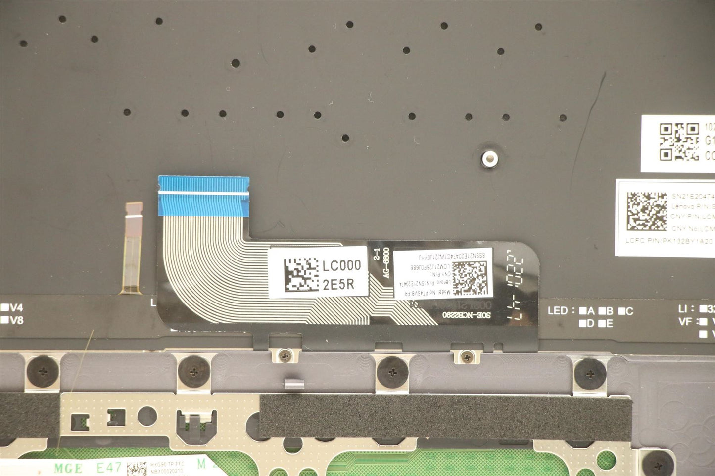 Lenovo IdeaPad 9 14IAP7 Palmrest Cover Touchpad Keyboard French Grey 5CB1H23733
