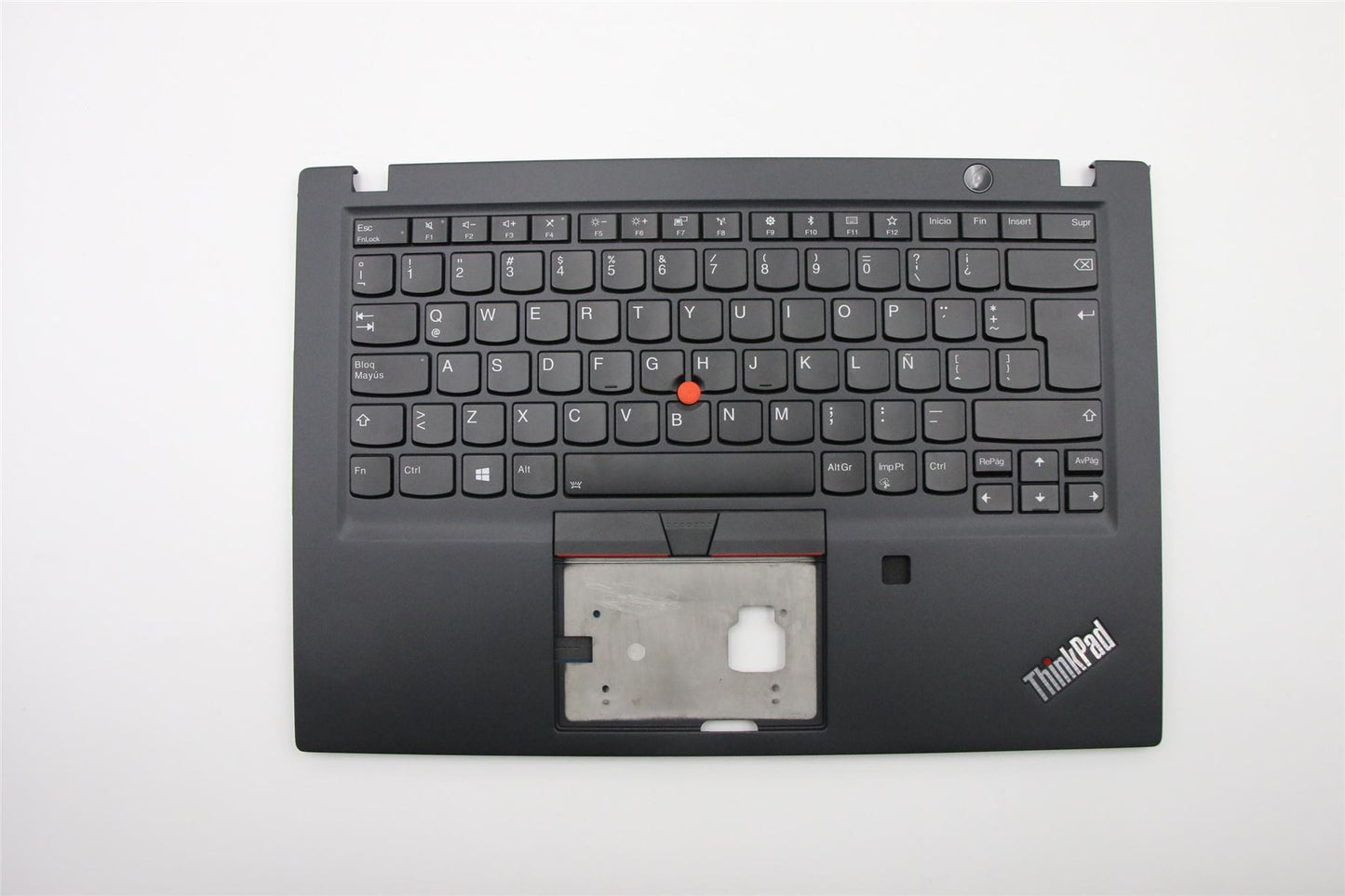 Lenovo ThinkPad T490s Palmrest Cover Keyboard Latin Spanish Black 02HM294