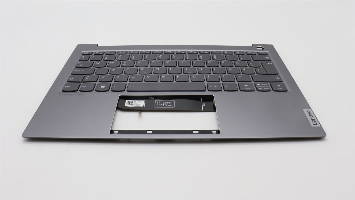 Lenovo ThinkBook 13s G4 IAP Palmrest Cover Touchpad Keyboard Danish 5CB1L54679