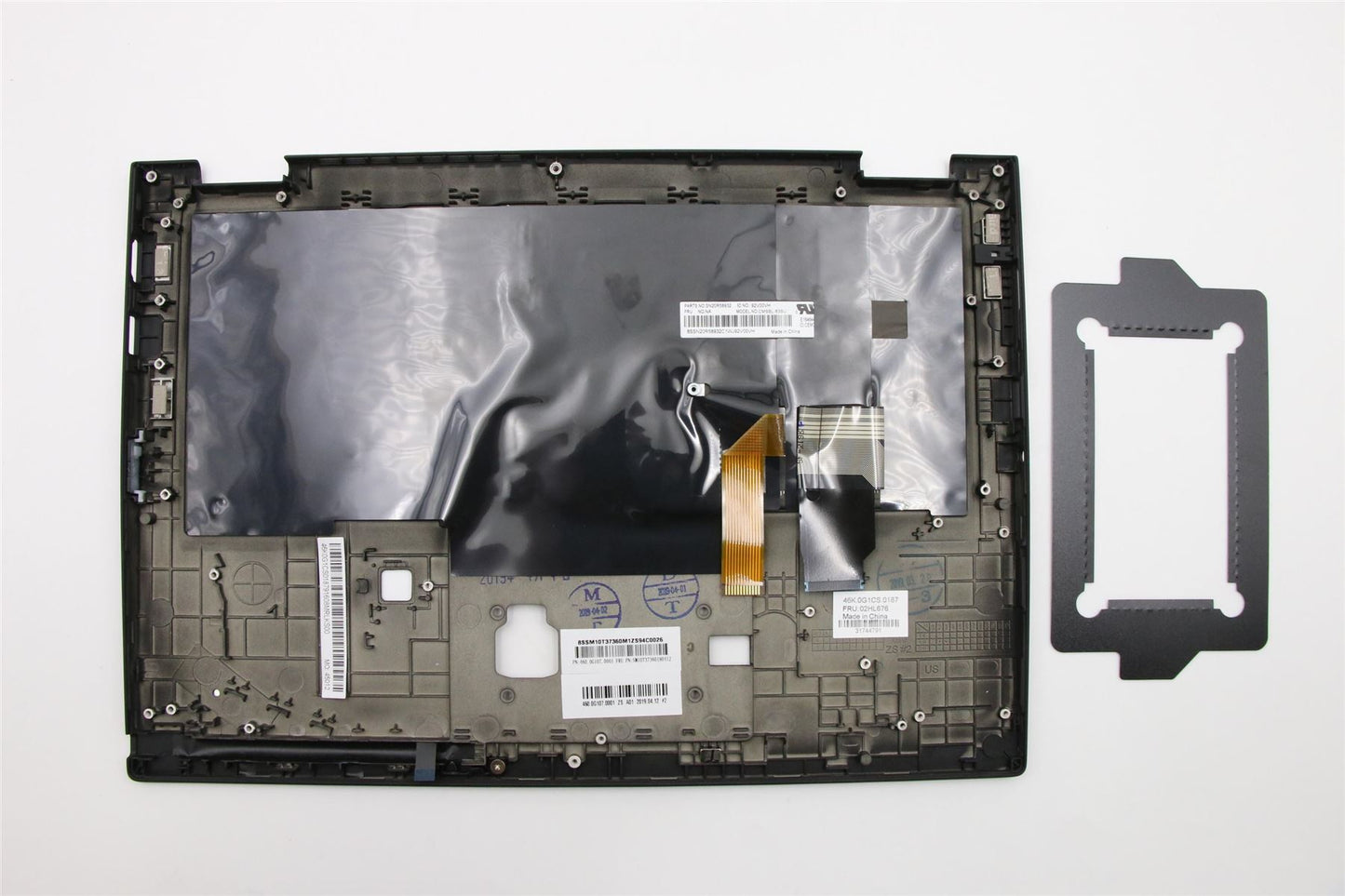 Lenovo Yoga X390 Keyboard Palmrest Top Cover Russain Black Backlit 02HL676