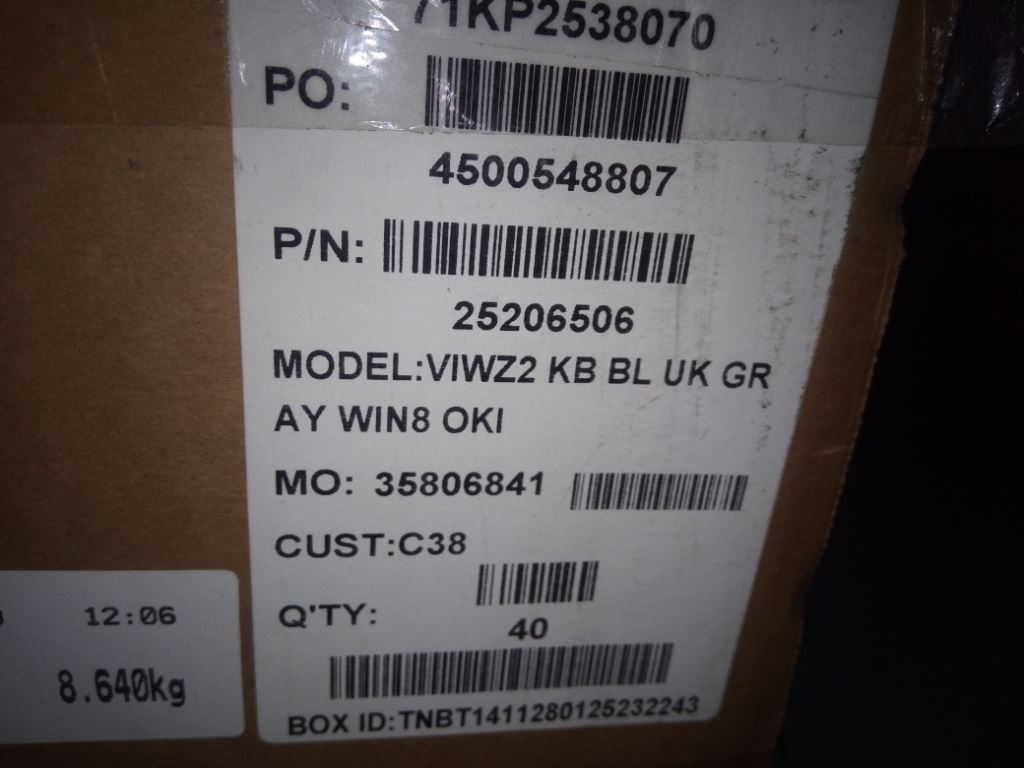 Lenovo OKIT6F1BUK102KeyBlkKSlvFBLKBD(win8) Keyboard 25206506