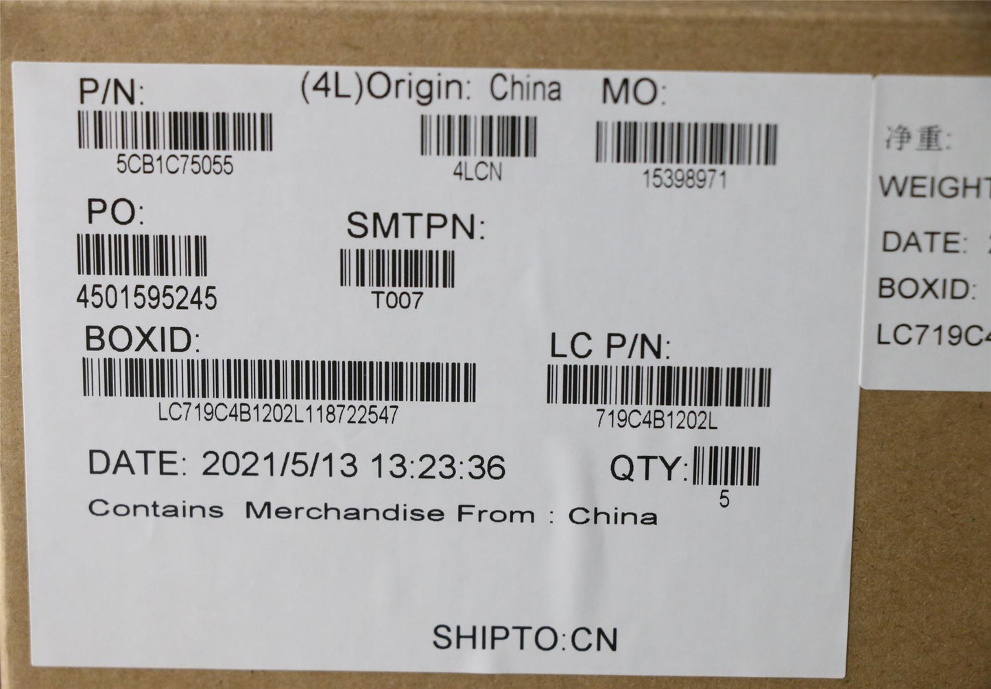 Lenovo IdeaPad 3-17ALC6 Palmrest Cover Touchpad Keyboard Blue 5CB1C75055
