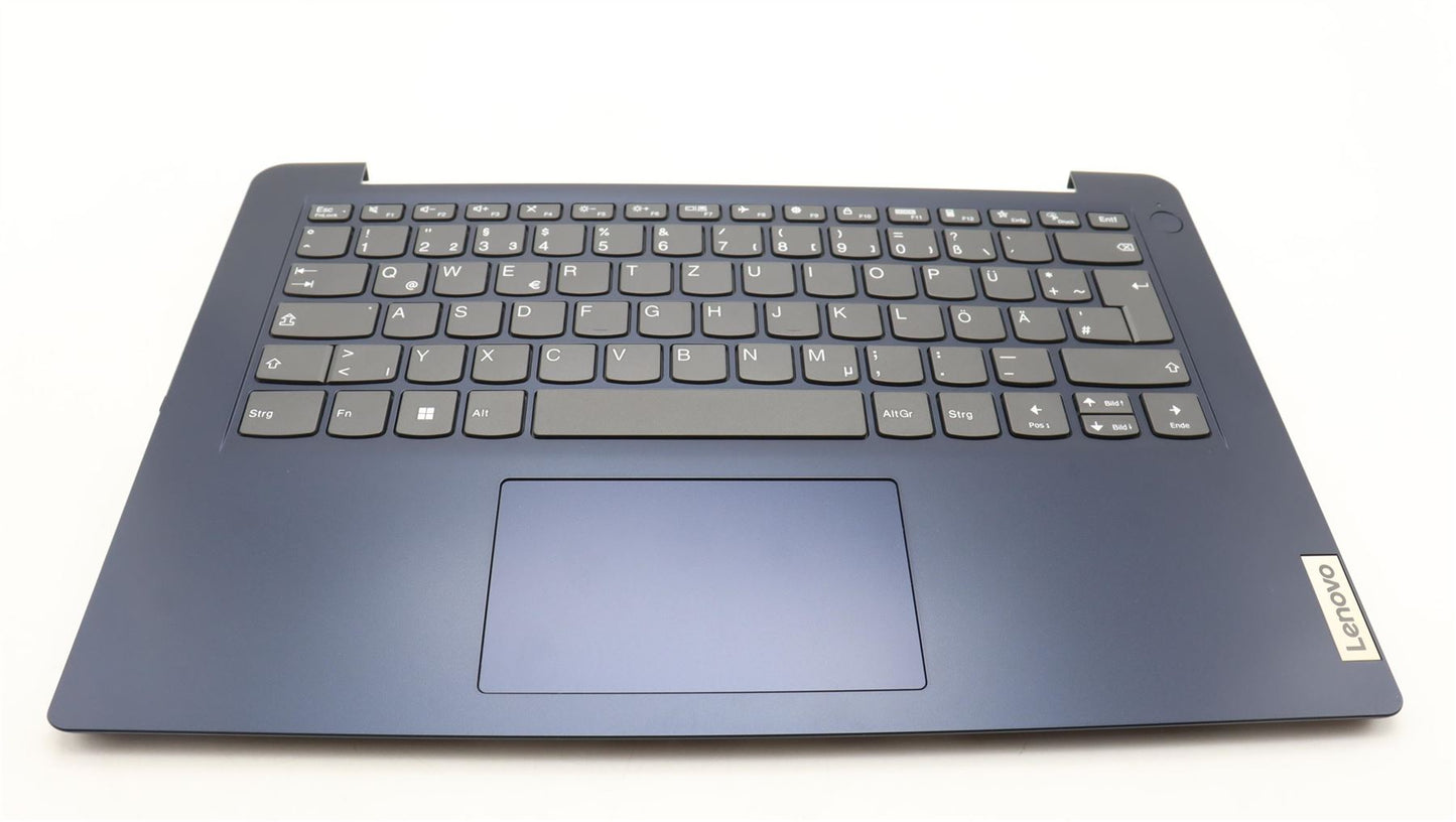 Lenovo IdeaPad 114IGL7 Palmrest Cover Touchpad Keyboard German Blue 5CB1J37612
