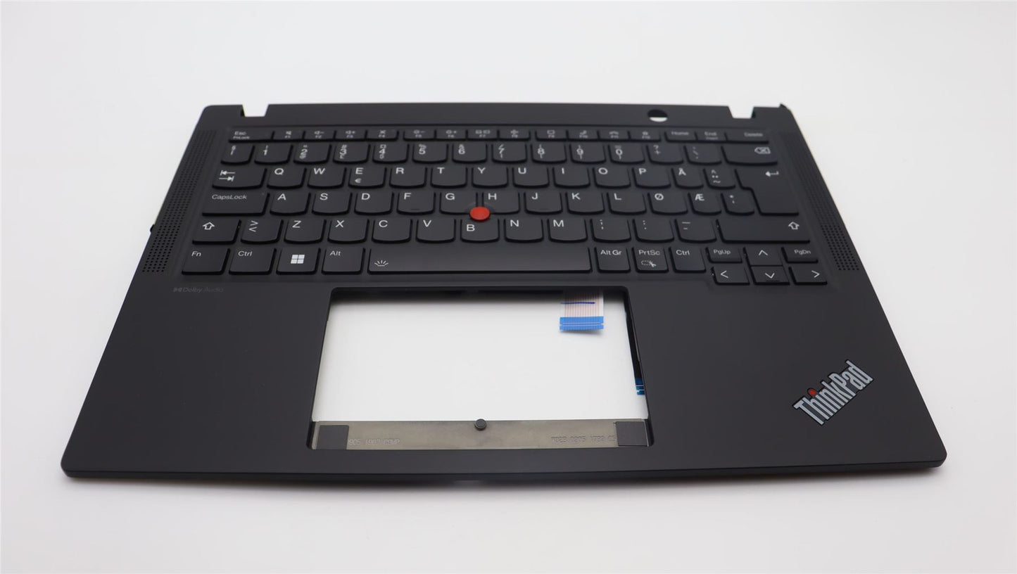 Lenovo ThinkPad X13 Gen 4 Keyboard Palmrest Top Cover Norwegian Black 5M11L86237