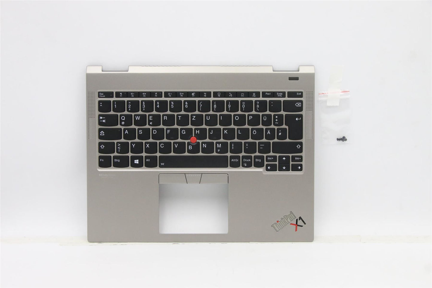 Lenovo ThinkPad X1 Keyboard Palmrest Top Cover German Titanium 5M11B59854