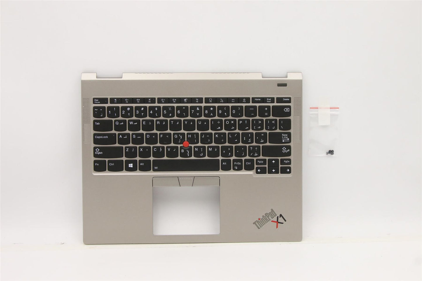 Lenovo ThinkPad X1 Keyboard Palmrest Top Cover Arabic Titanium 5M11B59884