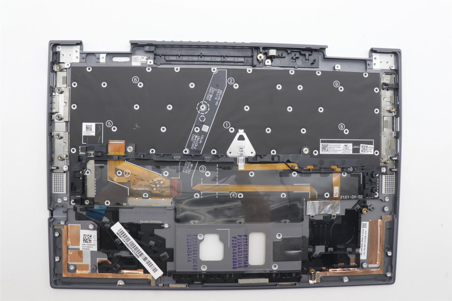 Lenovo ThinkPad X1 6th Gen Keyboard Palmrest Top Cover Slovenian 5M11C41008