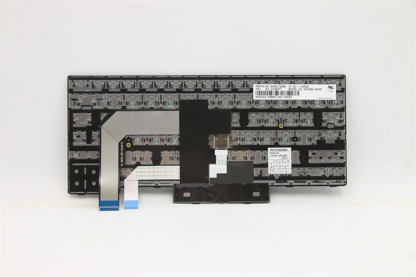 Lenovo ThinkPad T470 A475 Keyboard Greek Black 01AX377