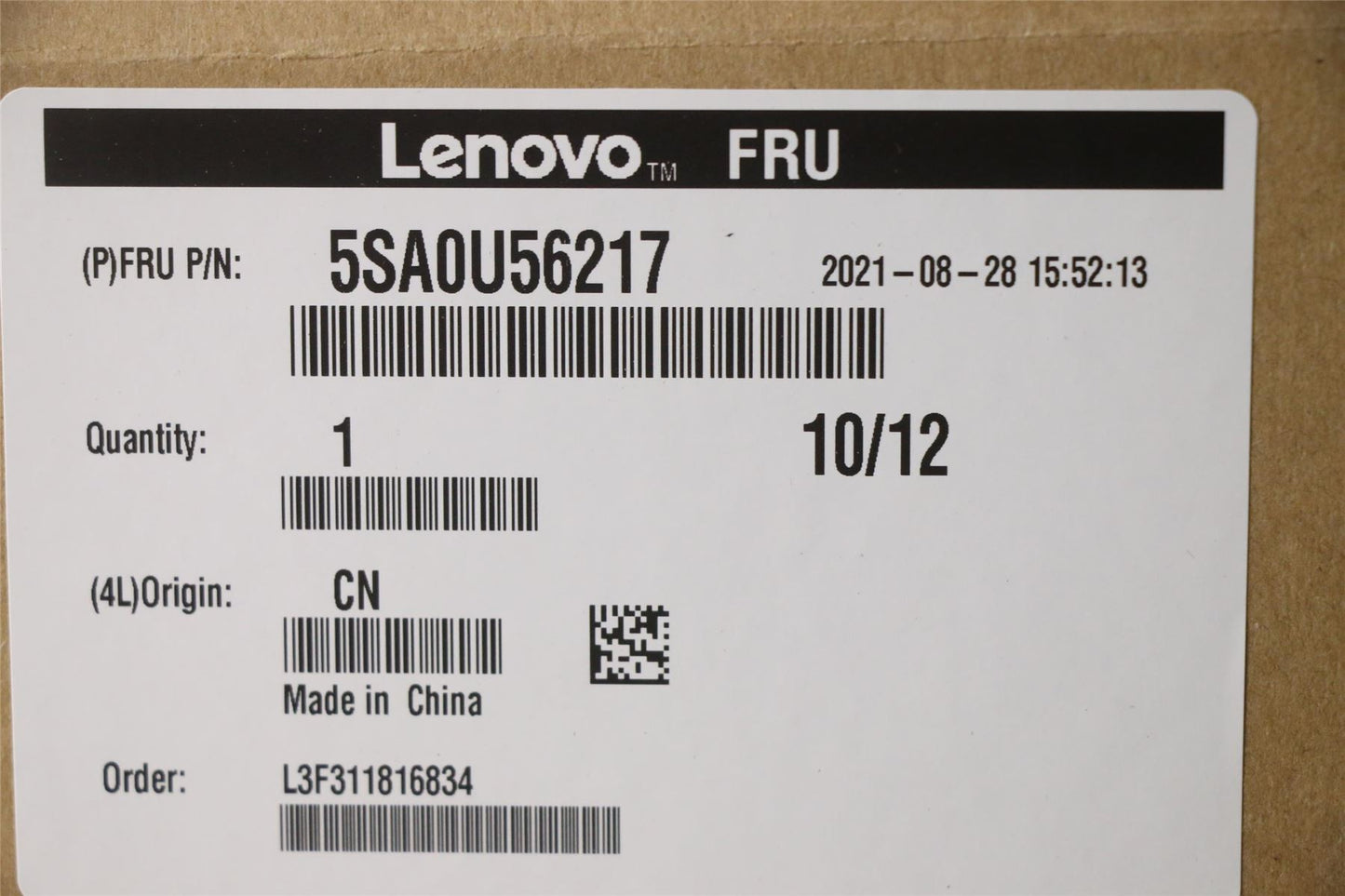 Lenovo ThinkCentre M75q Gen 2 CPU Processor 5SA0U56217
