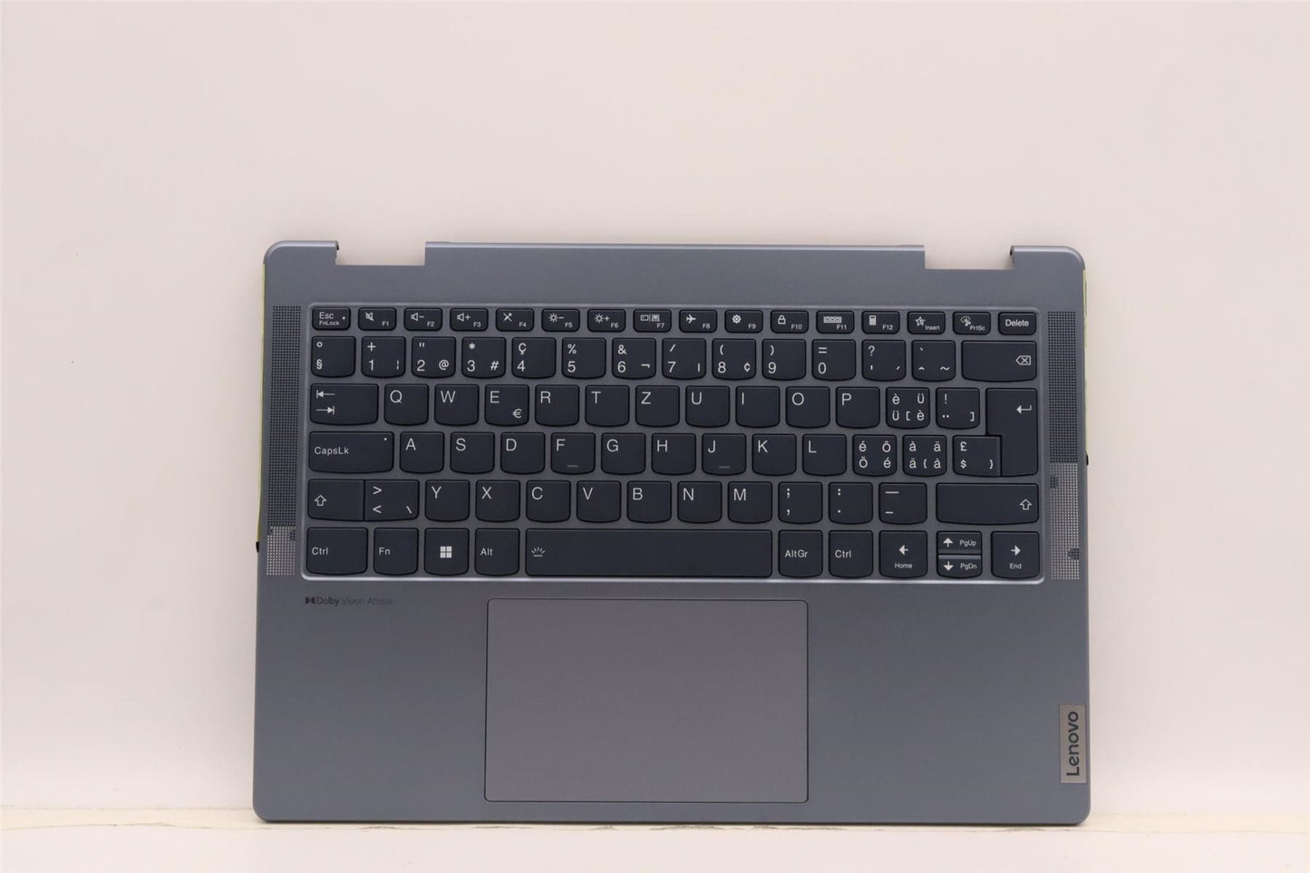 Lenovo Yoga 7 14IAL7 Palmrest Cover Touchpad Keyboard Switzerland 5CB1J02444