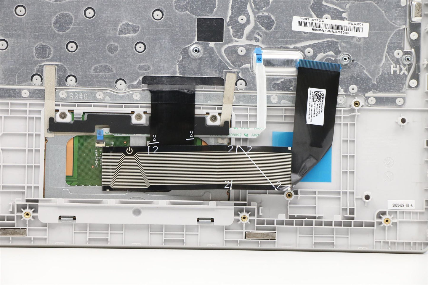 Lenovo Chromebook 3 CB-14IGL05 Keyboard Palmrest Top Cover US Grey 5CB0Z27787