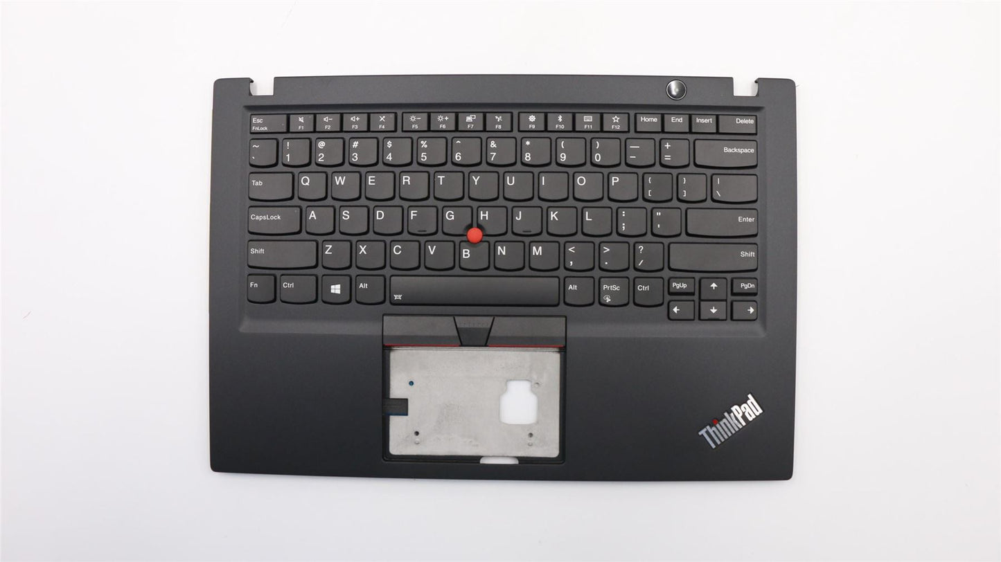 Lenovo ThinkPad T490s Keyboard Palmrest Top Cover US Black Backlit 02HM208