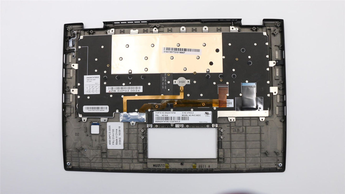 Lenovo MECH_ASM KBD,CFR,Bezel UK,screw,CHY 01AV155