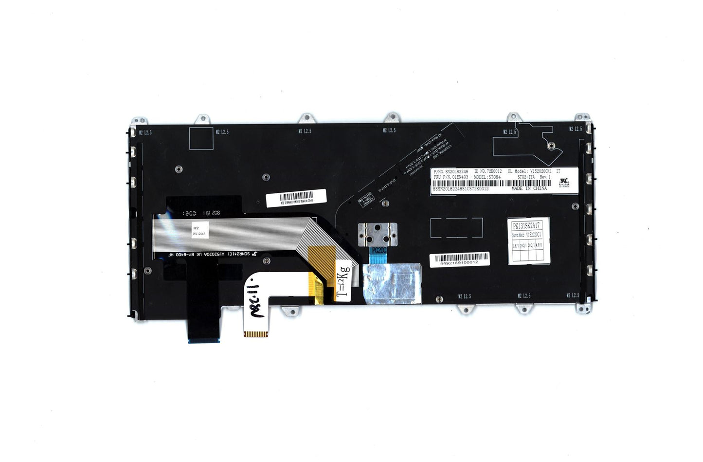 Lenovo Yoga 370 Keyboard Italian Black Backlit 01EN403