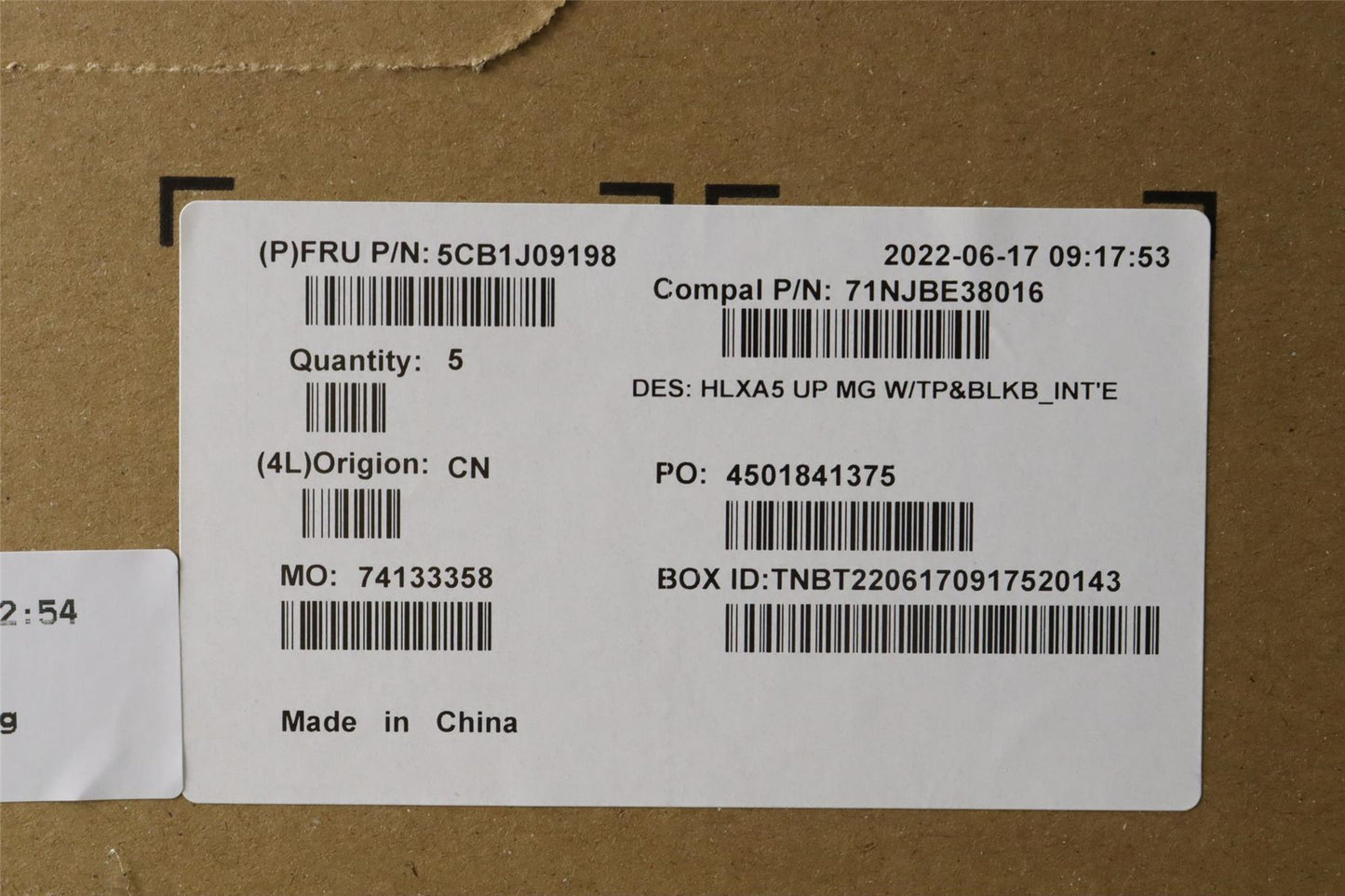 Lenovo ThinkBook 15 G4 IAP Palmrest Cover Touchpad Keyboard US Europe 5CB1J09198