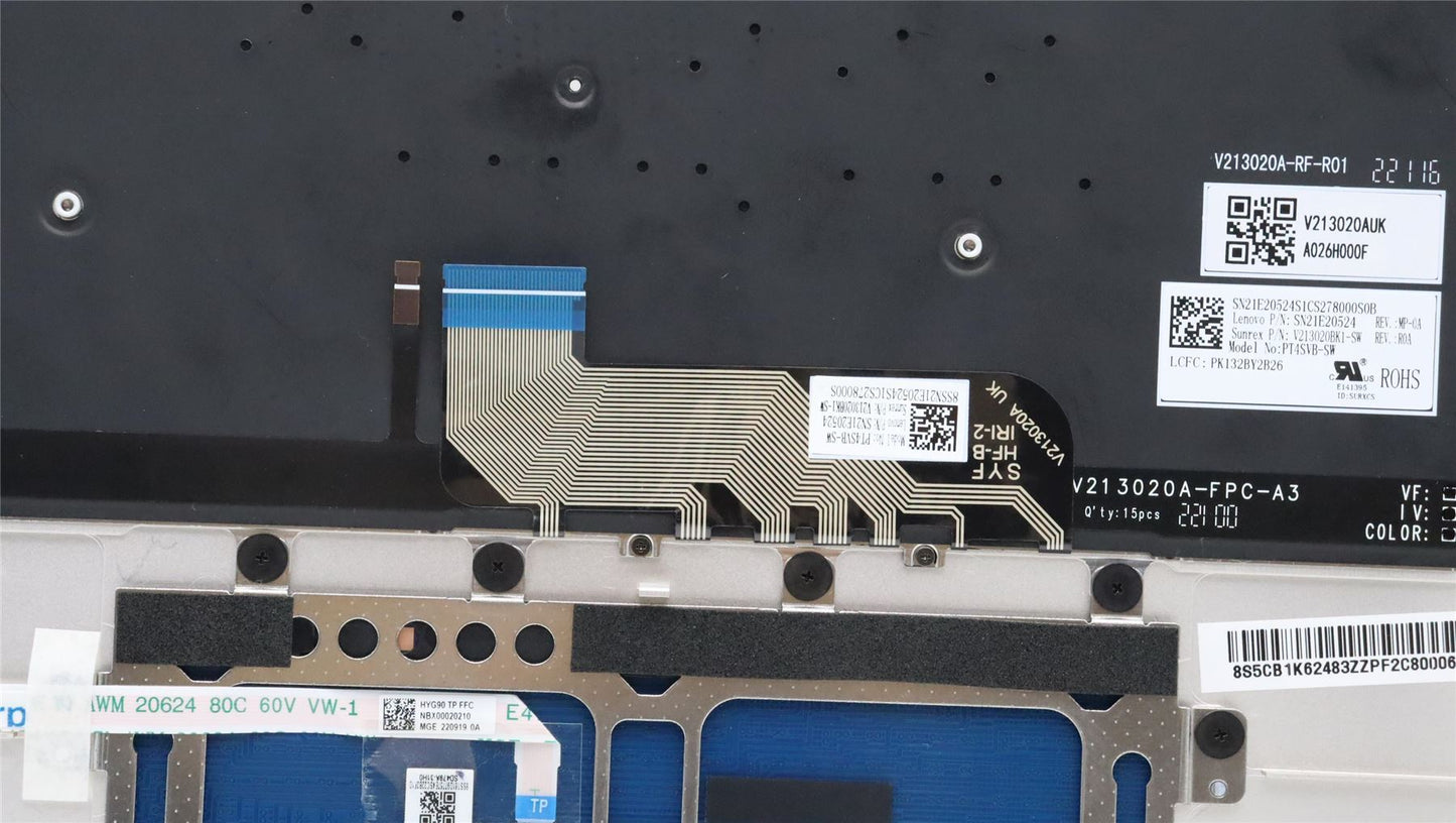 Lenovo Yoga 9 14IRP8 Palmrest Cover Touchpad Keyboard Switzerland 5CB1K62483