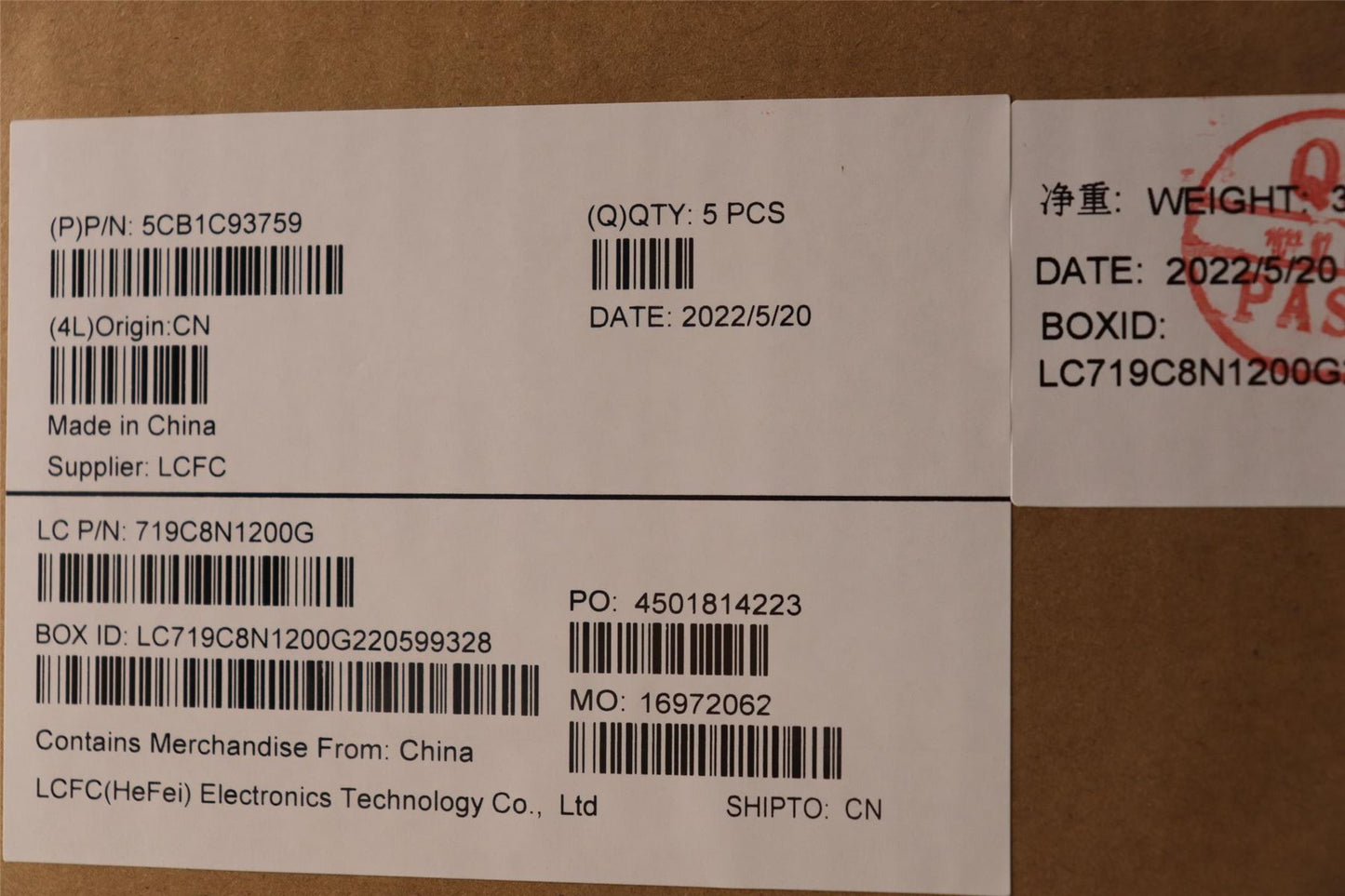 Lenovo S7 15ACH6 Palmrest Cover Touchpad Keyboard Spanish Grey 5CB1C93759