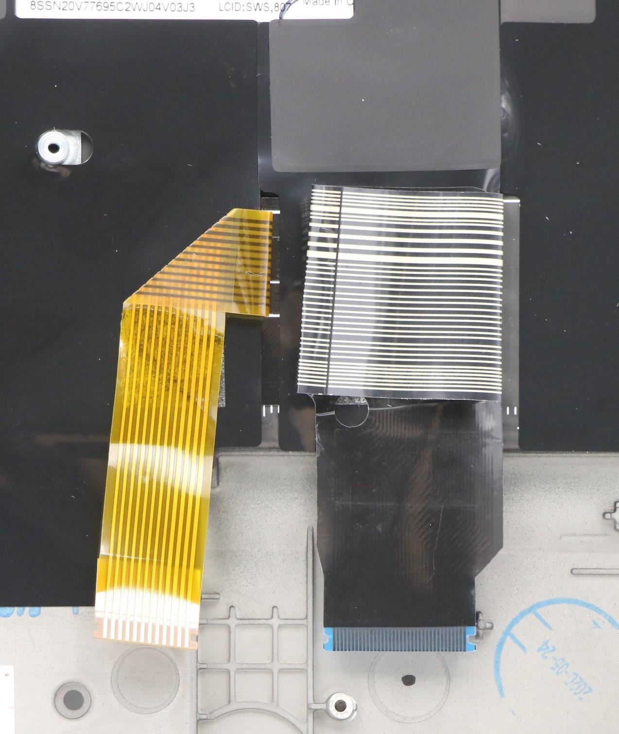 Lenovo Yoga X13 1 Keyboard Palmrest Top Cover Swiss Black Backlit 5M10Y85876