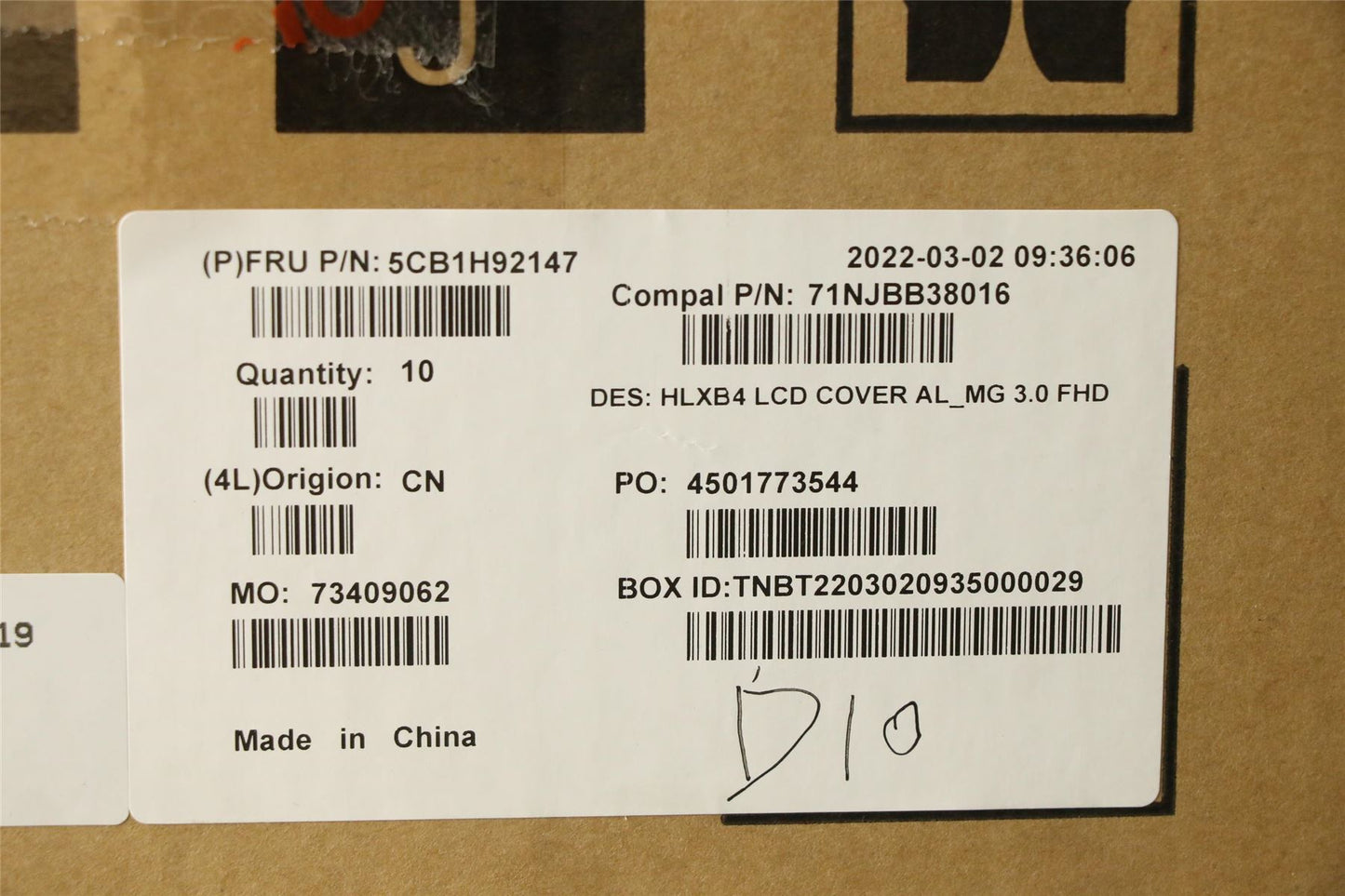 Lenovo ThinkBook 14 G4 ABA 14 G4 IAP LCD Cover Rear Back Housing 5CB1H92147