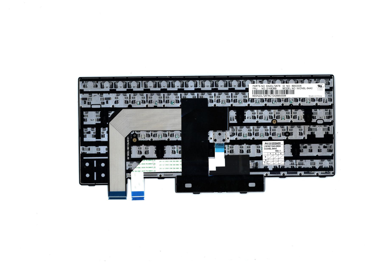 Lenovo ThinkPad T470 A475 Keyboard Arabic Black 01AX369