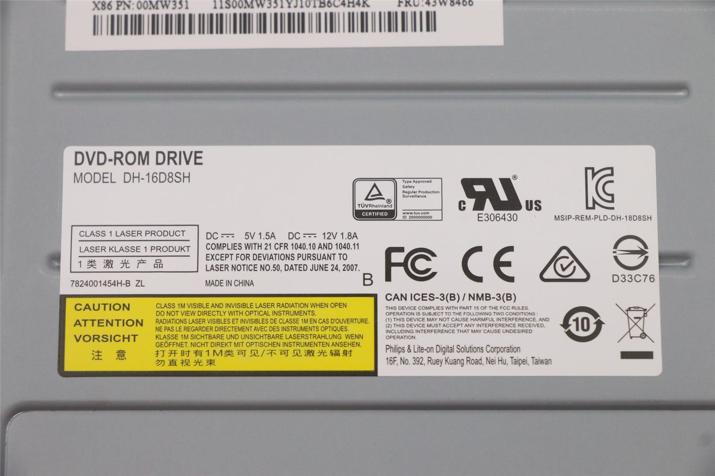 Lenovo 71Y5543 OPT_DRIVE DVD,DT,SATA,H/H,x16