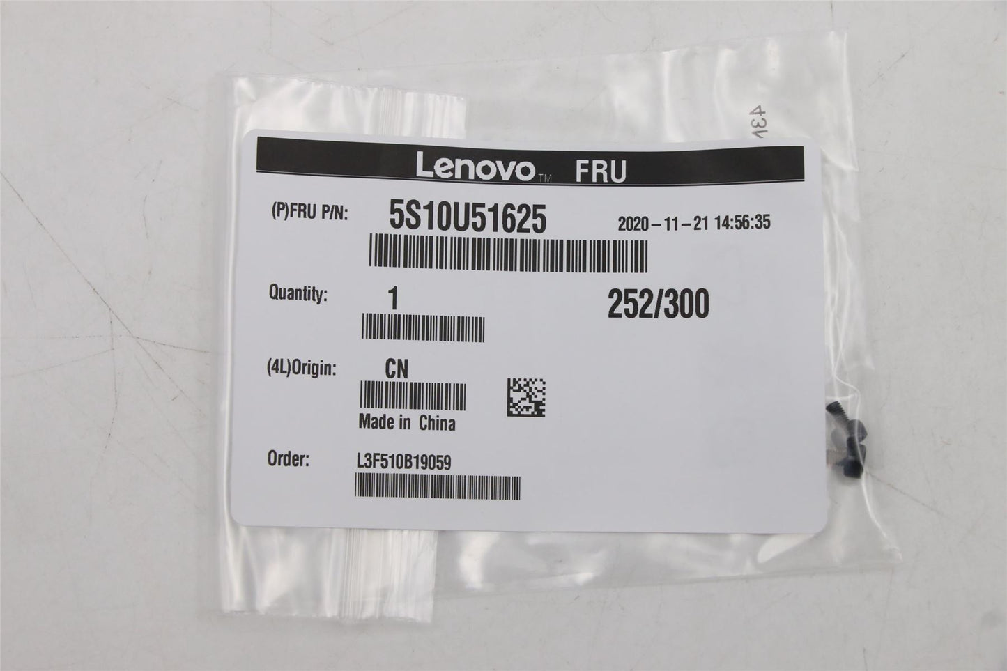 Lenovo 5S10U51625 Screw,M3x8,Cheesehead, Black
