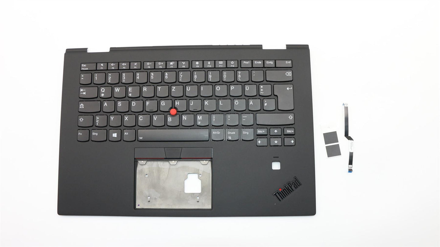 Lenovo ThinkPad X1 3rd Gen Palmrest Cover Keyboard German Black Backlit 01LX793