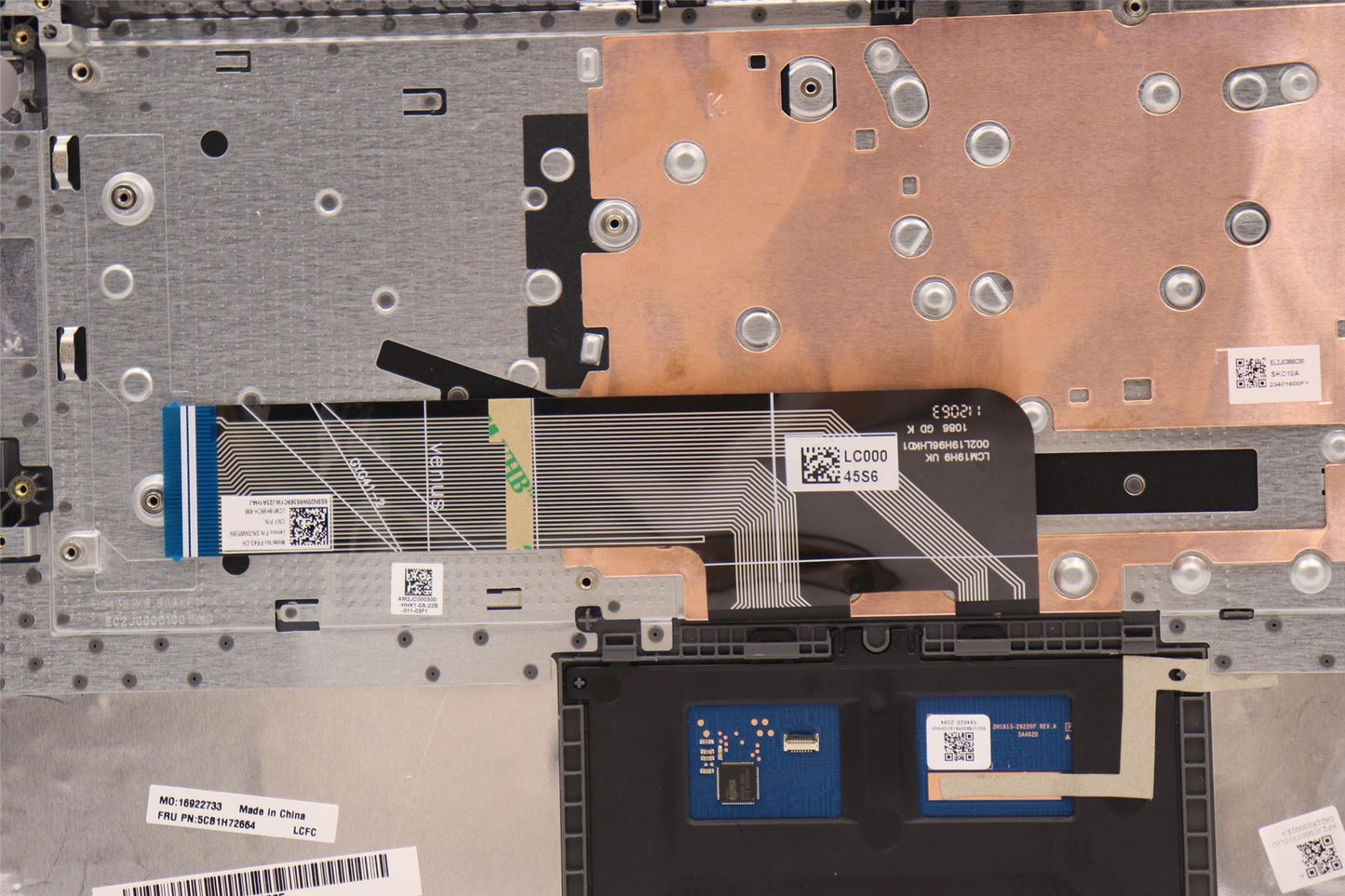 Lenovo IdeaPad 3 14ABA7 Palmrest Touchpad Cover Keyboard Swiss Grey 5CB1H72664