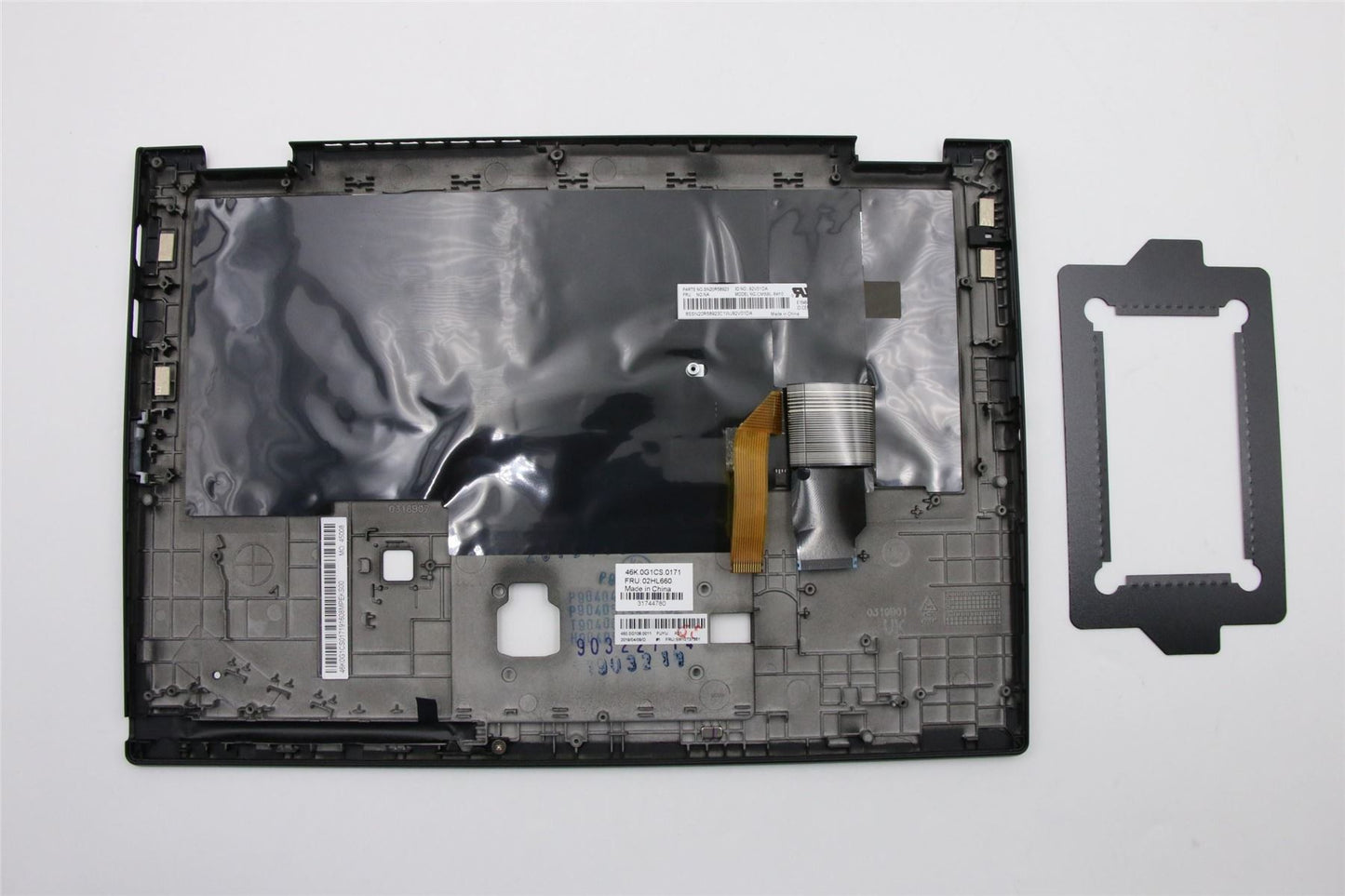 Lenovo Yoga X390 Palmrest Cover Keyboard French Black 02HL660