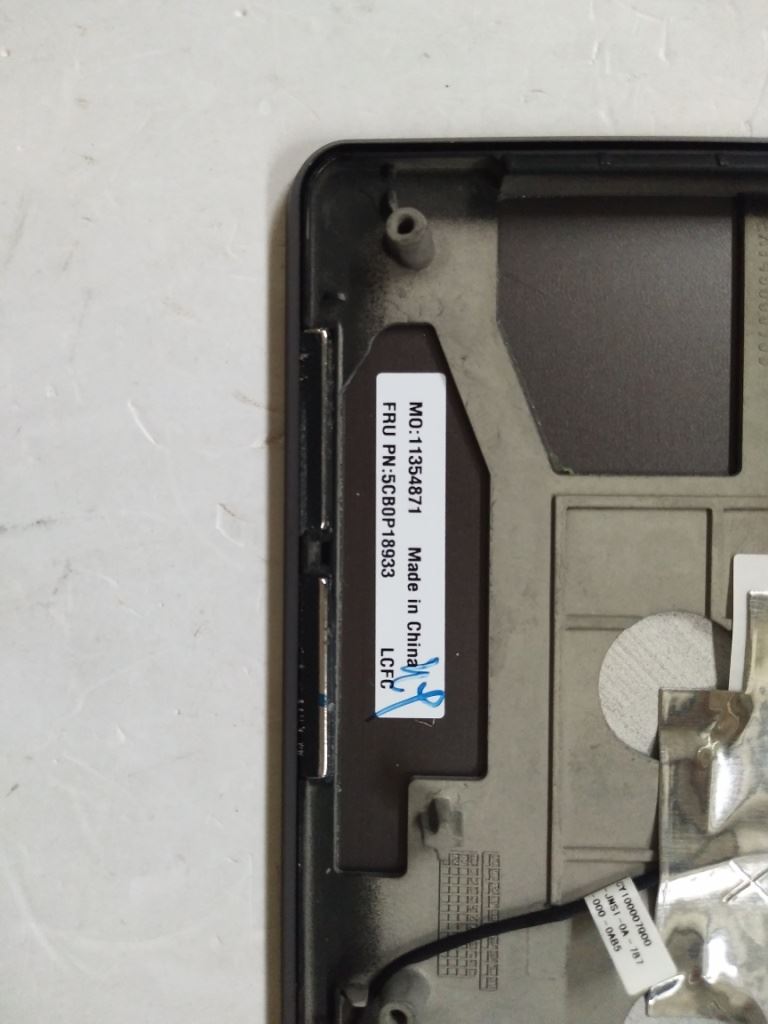 Lenovo IdeaPad 720S-13IKB Keyboard Palmrest Top Cover Spanish Grey 5CB0P18933