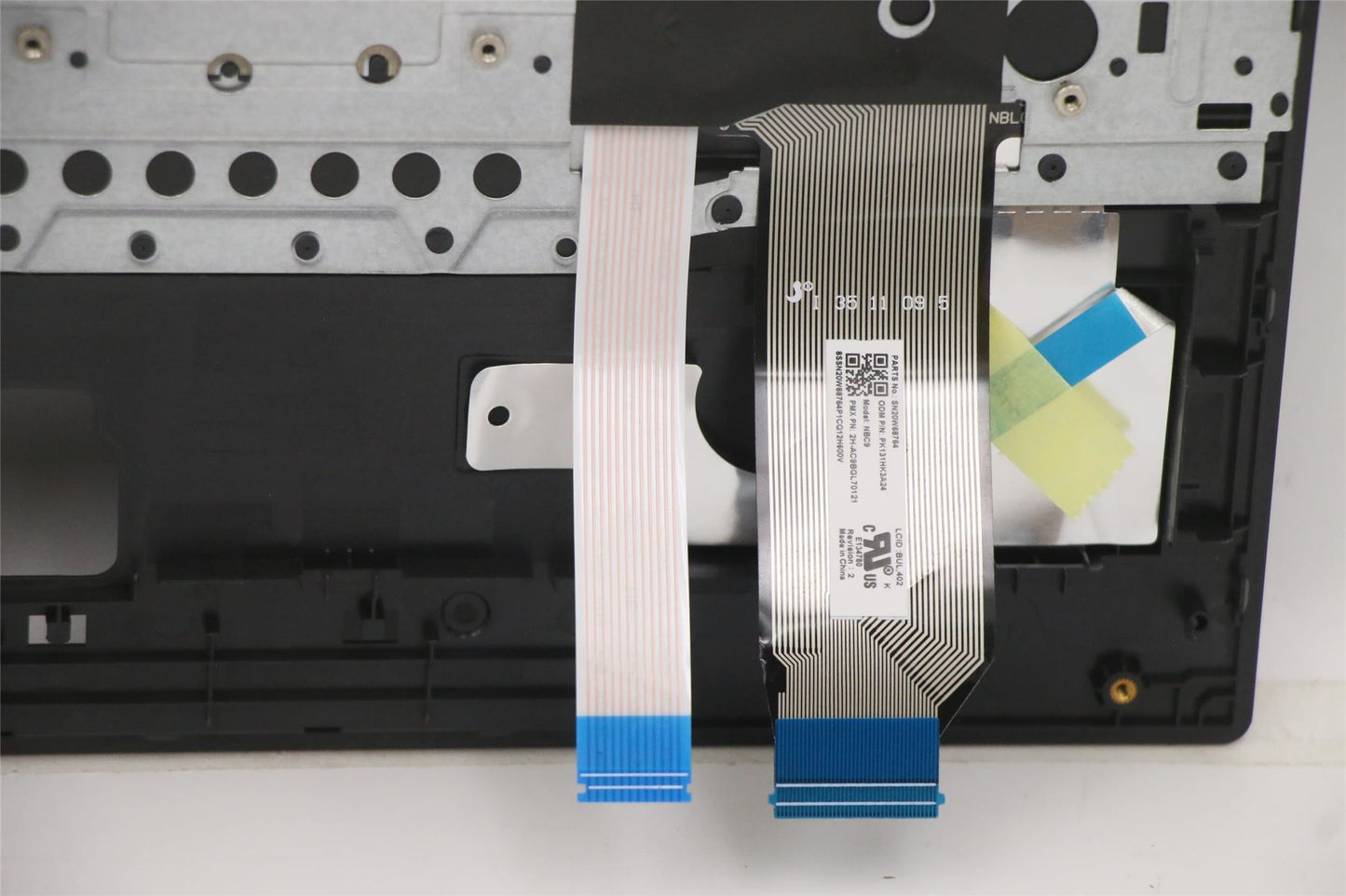 Lenovo ThinkPad E15 Gen 2 Keyboard Palmrest Top Cover Bulgarian Black 5M10W64574