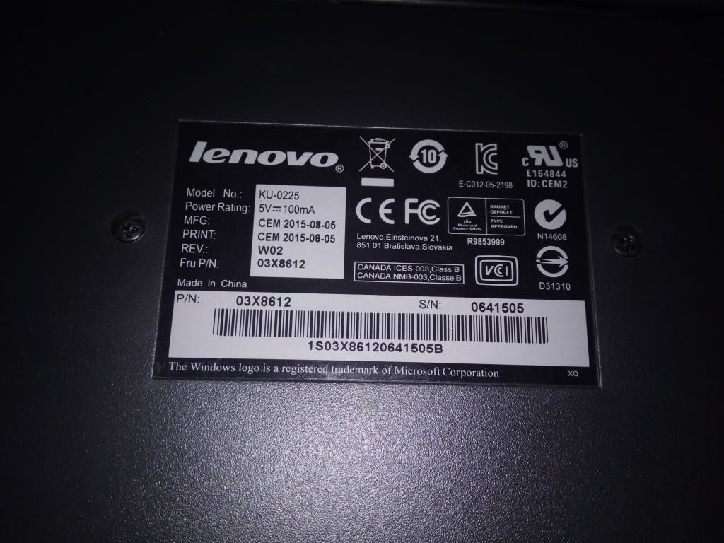 Lenovo preferred pro USB (black) Japanese Keyboard 03X8612