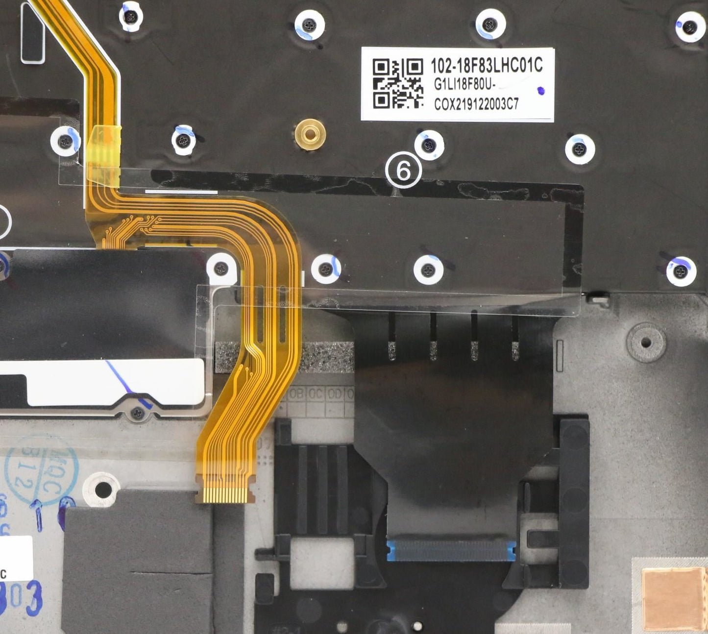 Lenovo ThinkPad X1 8th Gen Keyboard Palmrest Top Cover Greek 5M10Z27533