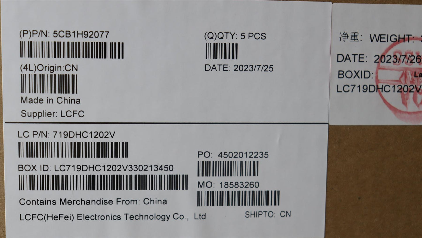 Lenovo IdeaPad 1 15IAU7 Palmrest Touchpad Cover Keyboard UK Europe 5CB1H92077