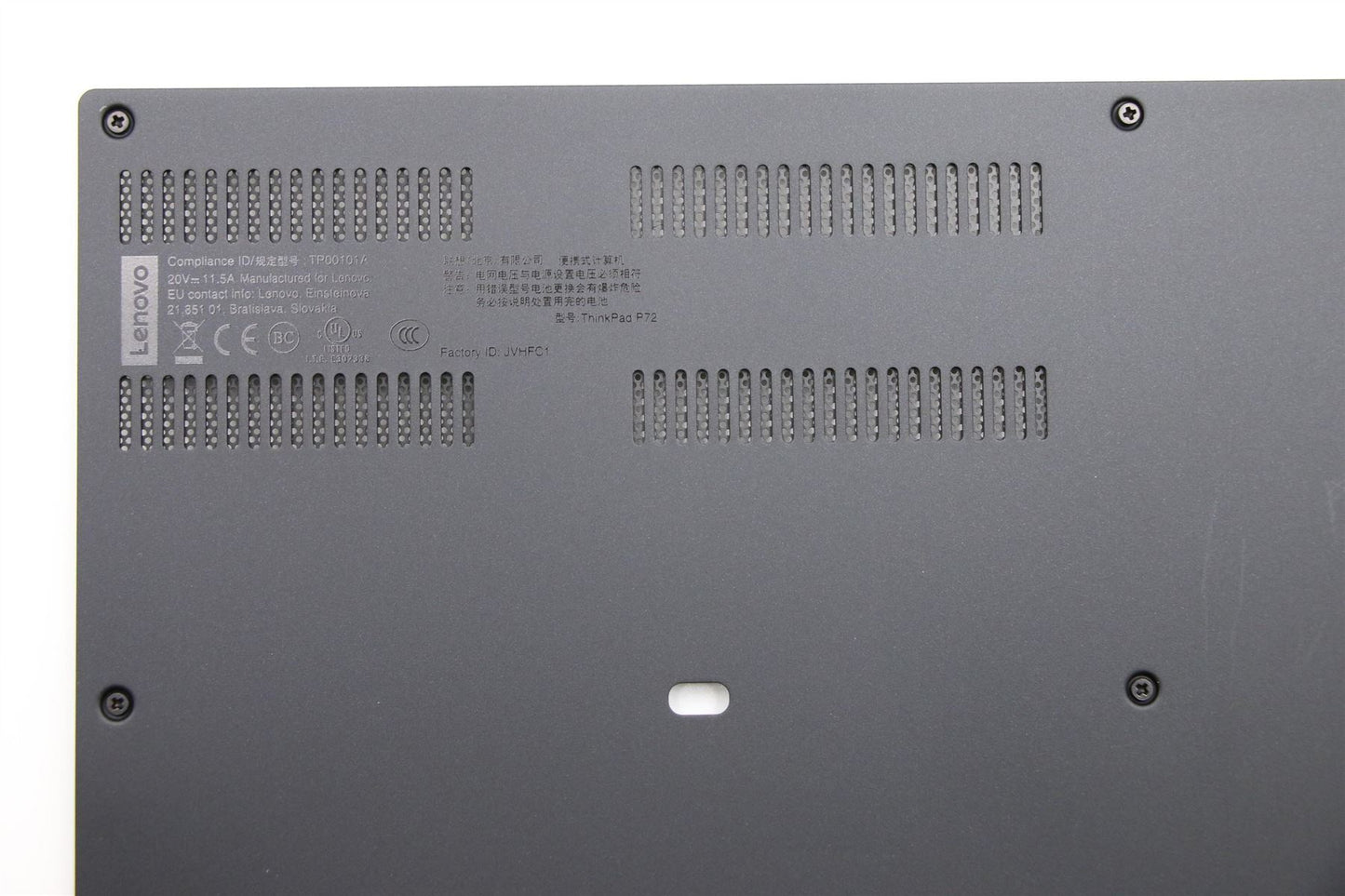 Lenovo ThinkPad P72 Memory Door Ram HDD Cover Black 01YU253