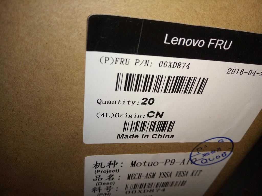 Lenovo MECH_ASM ASSY VESA KIT 00XD874
