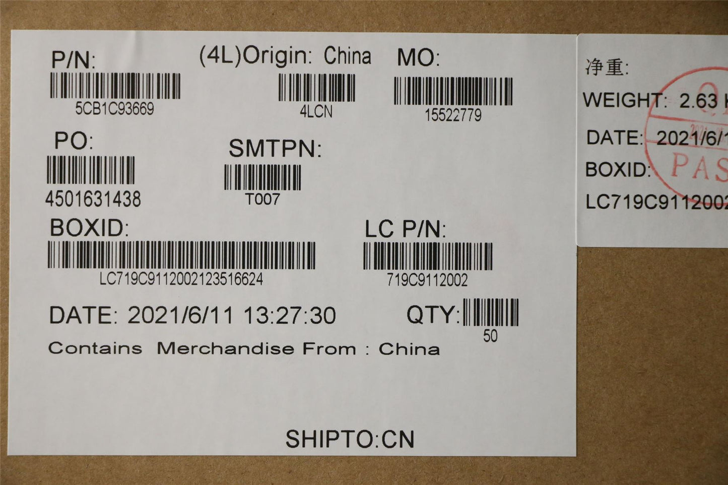 Lenovo Strip Cover L 82K8 BK 5CB1C93669