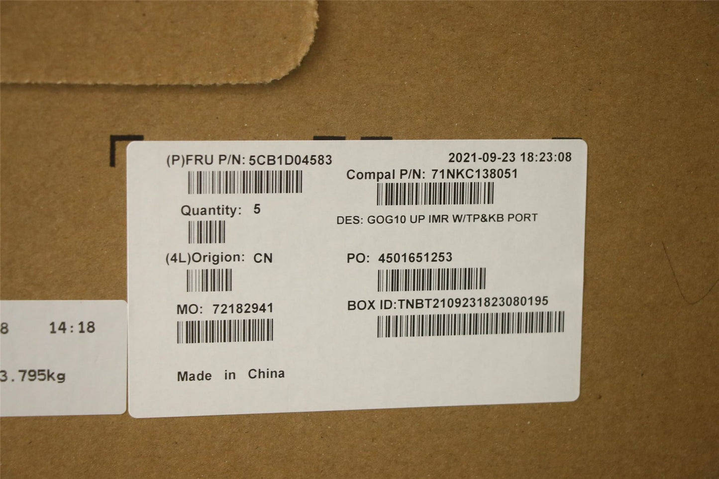 Lenovo Gaming 3-15ACH6 3-15IHU6 Keyboard Palmrest Top Cover Black 5CB1D04583