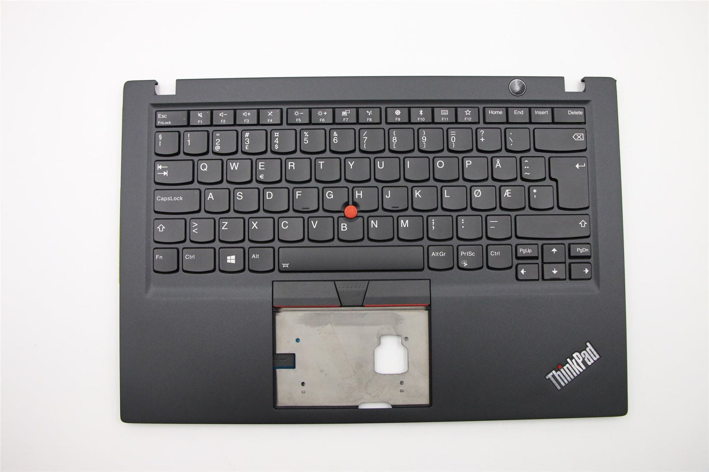 Lenovo ThinkPad T490s Keyboard Palmrest Top Cover Norwegian Black 02HM223
