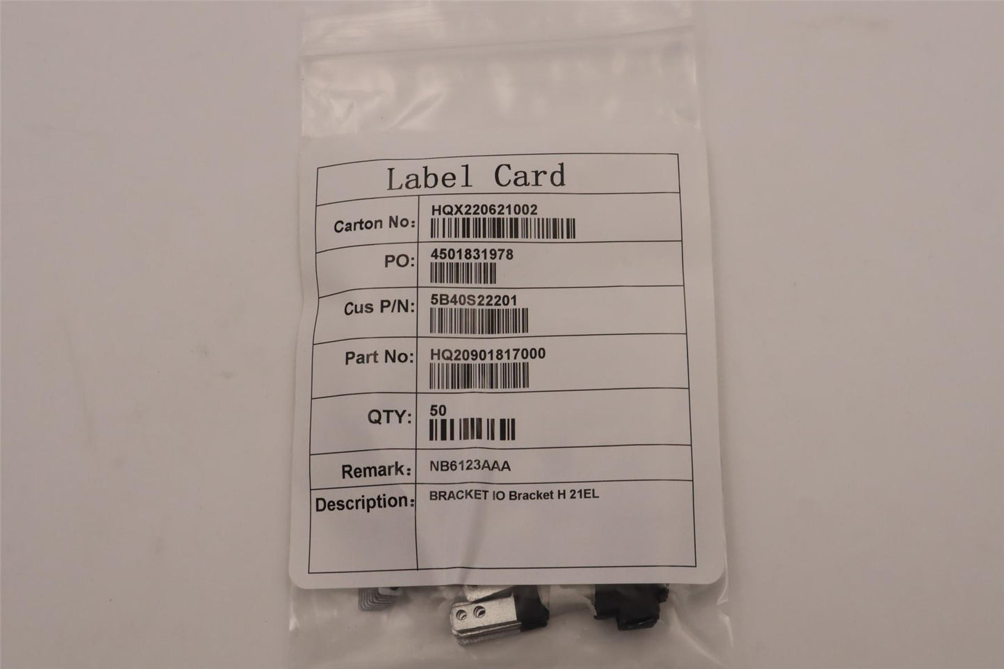 Lenovo IO Bracket H 21EL 5B40S22201