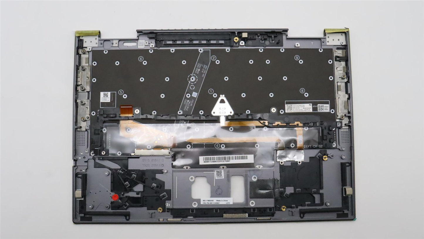 Lenovo ThinkPad X1 6th Gen Keyboard Palmrest Top Cover Arabic 5M11C40957